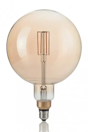Ampoule LED à filament Vintage XL ambrée 4 W E27 - Ideal Lux Prix Bas
