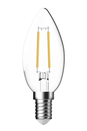 Prix Bas Ampoule LED 4 W Flamme Claire E14 Blanc chaud - Nordlux