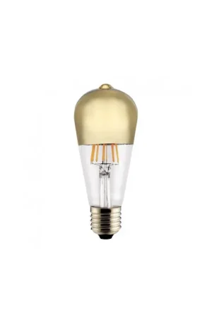 Ampoule LED Edison Calotte or 6 W - CristalRecord Haute Qualité