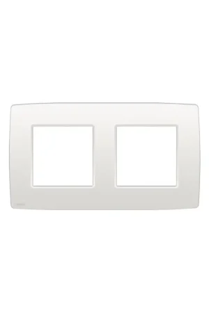 Plaque de recouvrement double horizontale blanche NIKO Commander Maintenant
