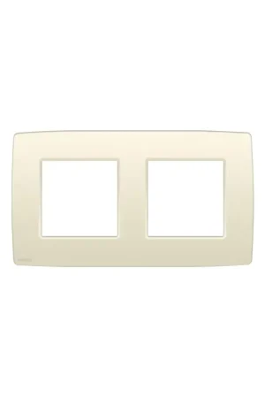 Plaque de recouvrement double horizontale crème NIKO Commander Maintenant
