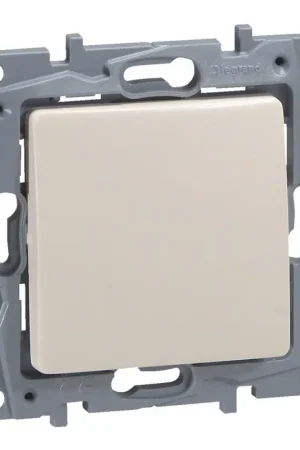 Interupteur encastrable avec bouton poussoir Niloe crème LEGRAND Commander Maintenant
