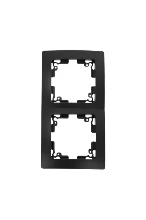 Expédié Aujourd'hui Plaque de recouvrement double noir mat PROFILE