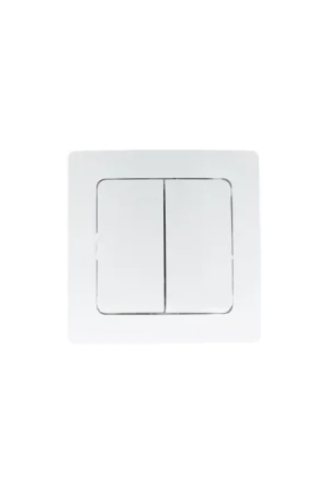 Interrupteur encastrable bipolaire double allumage blanc mat PROFILE Dernière Chance