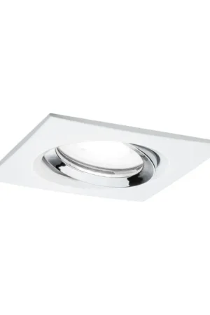 Petit Prix Spot encastrable LED Nova Plus blanc et chrome GU10 blanc neutre IP65 6 W PAULMANN