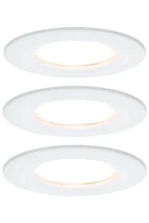 Spot encastrable LED Nova blanc blanc chaud IP44 6 W 3 pièces PAULMANN Offre Limitée