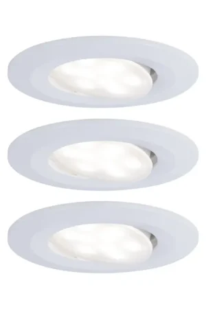 Spot encastrable LED Calla blanc blanc neutre IP65 680 lm 6 W 3 pièces PAULMANN Expédié Aujourd'hui