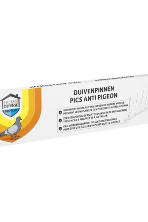 Pics anti-pigeons 5 pièces HOME DEFENSE Certifié