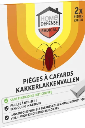 Nouveauté Piège à cafards 2 pièces HOME DEFENSE