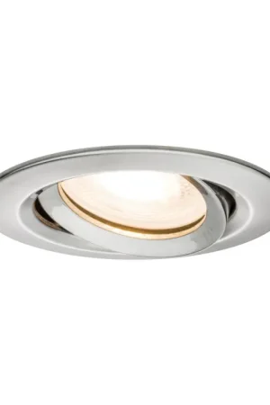 Spot encastrable LED Nova Plus acier brossé GU10 blanc chaud IP65 7 W PAULMANN Réduction