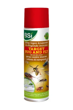 Aérosol insecticide Target Bug and Fly contre les insectes rampants et volants 0,5 L BSI Prix Choc