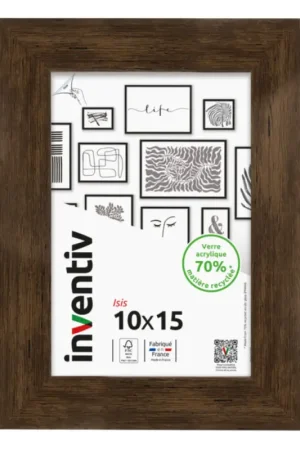 Cadre Isis ébène 10 x 15 cm INVENTIV Promotion
