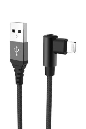 Meilleur Prix Câble USB - Lightning 1 m noir CELLY