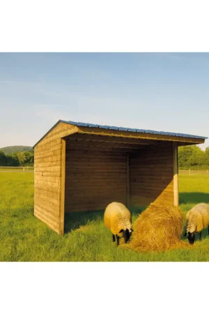 Abri pour cheval 3 x 2,92 x 2,77 m SOLID Vente Directe