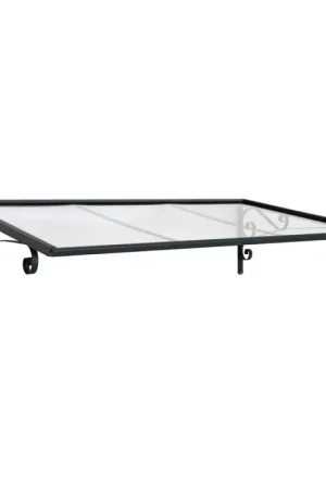 Marquise de porte Venus gris foncé 135,5 x 88 cm CANOPIA Prix Promo