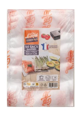 Sac de conservation sous-vide gaufré 16 x 24 cm​ 50 pièces LE PARFAIT Prix Choc