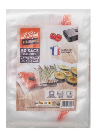 Sac de conservation sous-vide gaufré 20 x 30 cm​ 50 pièces LE PARFAIT Prix Choc