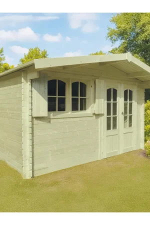Solde Abri de jardin en bois Tignes traité 40 mm 4,18 x 3,88 m SOLID
