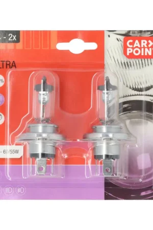 Ampoule pour voiture Ultrabright H4 55 W 2 pièces CARPOINT Haute Qualité