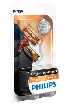 Bon Marché Ampoule pour voiture 12396NAB2 WY5W 2 pièces PHILIPS
