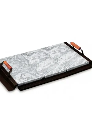 Plaque de cuisson en pierre de lave 76 x 44 cm Top Vente