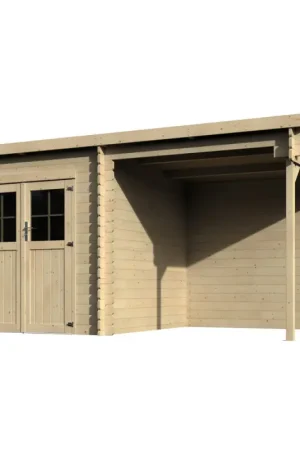Abri de jardin en bois Noa 28 mm 4,47 x 2,34 m DÉCOR ET JARDIN Satisfait Ou Remboursé