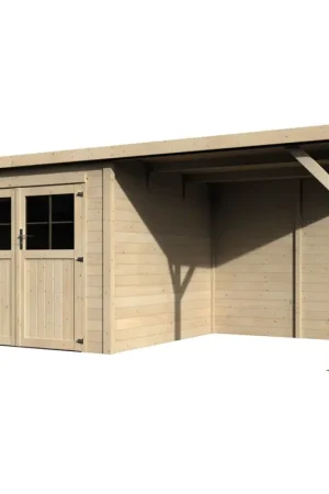 Prix Bas Abri de jardin en bois Paradis 19 mm 4,77 x 2,56 m DÉCOR ET JARDIN