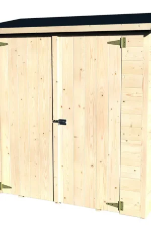 Offre Spéciale Abri de jardin adossé en bois Albecove 12 mm 1,82 x 0,91 m DÉCOR ET JARDIN