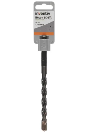 Foret SDS pour béton Ø 10 x 160 mm INVENTIV Acheter Direct