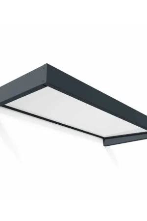 Marquise de porte Sophia gris foncé 215 x 95 cm CANOPIA Prix Cassé