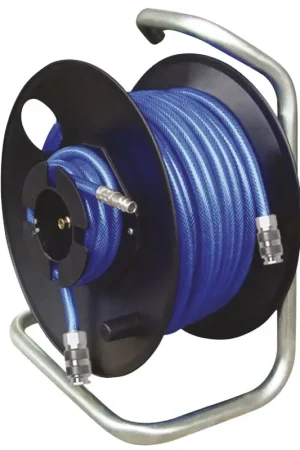 Enrouleur avec tuyau à air comprimé en PVC Ø 12 mm 20 m CRIKO Bon Marché