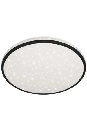 Meilleur Prix Plafonnier LED noir ciel étoilé Ø 38 cm dimmable 2600 lm 20 W BRILONER