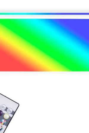 Produit De Marque Plafonnier LED Slim blanc 42 x 42 cm RGB 2700 lm 22 W BRILONER