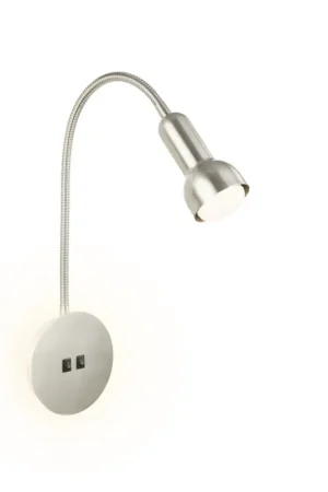 Applique LED nickel avec rétroéclairage E14 3 W et 10 W BRILONER Réduction