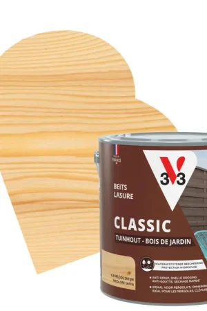 Lasure pour bois de jardin Classic incolore 2,5 L V33 Expédition Rapide