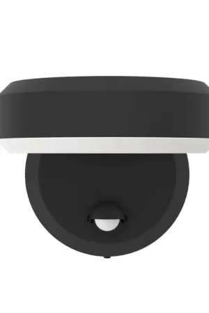 Haute Qualité Applique extérieure LED Fornaci noire avec détecteur de mouvement 3,6 W EGLO