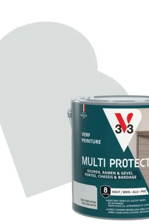 Remise Laque Multi Protect gris soie satiné 2,5 L V33