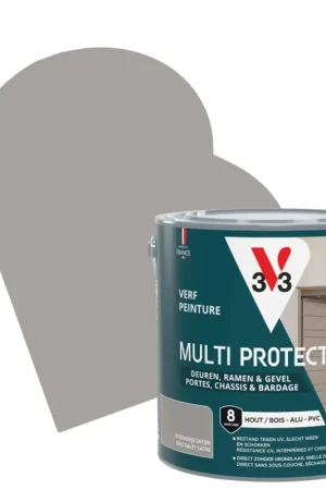 Acheter Direct Laque Multi Protect gris galet satiné 2,5 L V33