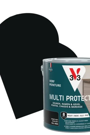 Affaire À Saisir Laque Multi Protect noir mat 2,5 L V33