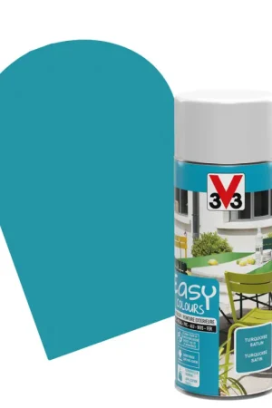 Laque Easy Colours bleu turquoise satiné 0,4 L V33 Expédié Aujourd'hui