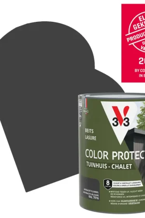 Prix Bas Lasure pour chalet Color Protect anthracite 0,75 L V33