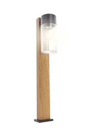 Borne extérieure effet bois E27 40 W XANLITE Achat Immédiat