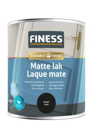 Laque mate noire 0,75 L FINESS Achetez Aujourd'hui