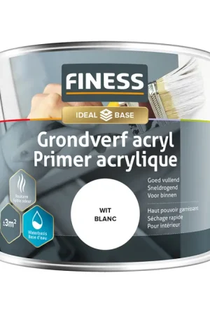 Primer acrylique blanc 0,25 L FINESS Paiement Sécurisé
