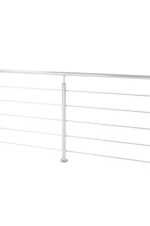 Kit garde-corps à fixation au sol Harmony argent 250 cm SOGEM Bon Plan