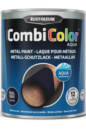 Petit Prix Laque Combicolor Aqua noir satiné 0,75 L RUST-OLEUM
