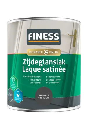 Laque satinée gris chaleureux 0,75 L FINESS Achat Immédiat