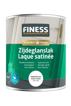 Laque satinée blanc cassé 0,75 L FINESS Prix Choc