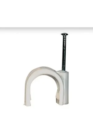 Acheter Direct Pontet à clouer blanc Ø 8 mm 50 pièces SHOQ