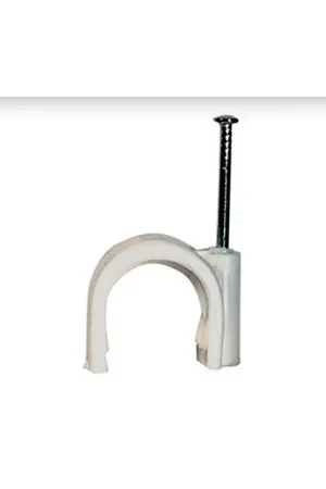 Achat Immédiat Pontet à clouer blanc Ø 14 mm 50 pièces SHOQ
